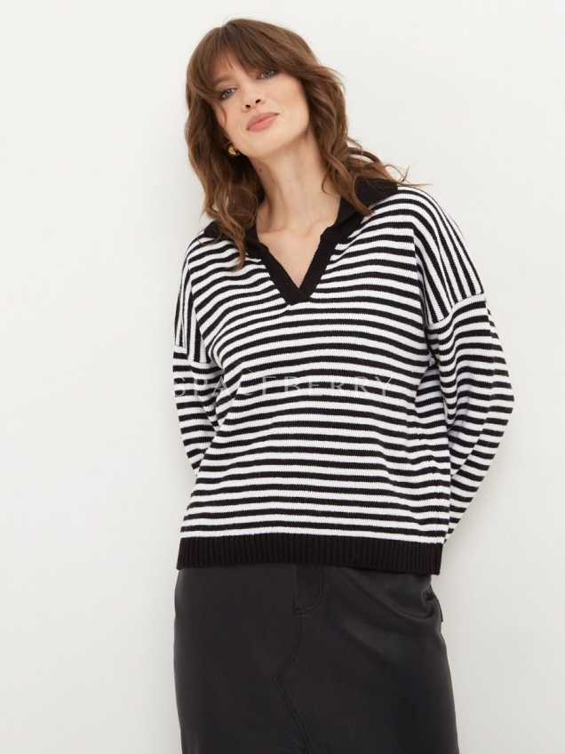 Женский вязаный свитер оверсайз, джемпер